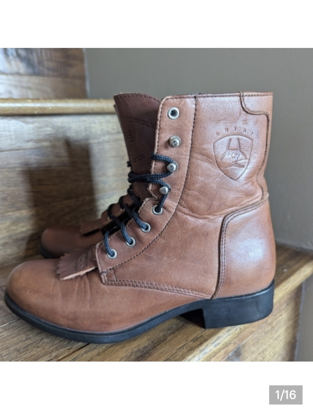 Ariat Ladies A1 Competitor Western Riding Heritage Boots Size 5.5–